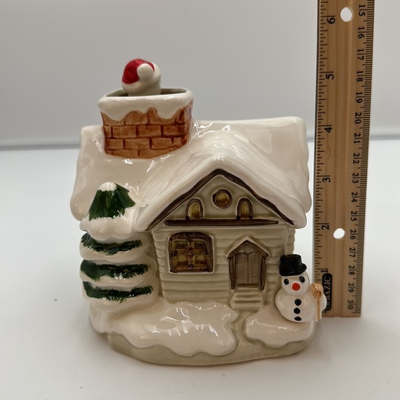 Otagiri Chrismas Music Box House With Spinning Santa Vintage 1979 - Picture 14 of 17